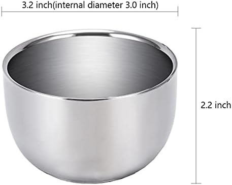 Shaving Stand and Double Stainless Steel Design Shave Soap Bowl - Forms Thick and Foamy Lather Quickly,Unbreakable and Rust Resistant for Smooth Wet Shaving