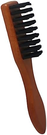 FRCOLOR 3pcs Men's Boar Bristle Beard Brush Hair Detangler Barber Duster Brush