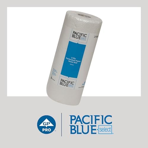 Georgia-Pacific Pacific Blue Select 2-Ply Perforated Roll Paper Towel, White, 85 Sheets Per Roll, 30 Rolls Per Case, 27385