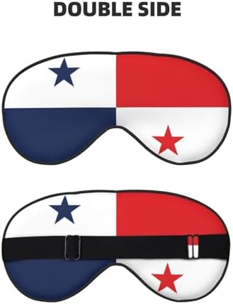 Flag of Panama Soft Eye Mask â€“ Comfortable Sleep Mask for Side Sleepers, Light Blocking, Relaxing Pressure-Free Eyemask, Black