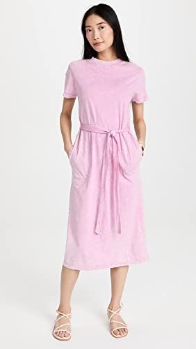 Velvet by Graham & Spencer Womens Gabby Mineral Jersey Midi Length T-Shirt DressCasual Dress