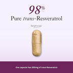 Reserveage Beauty Resveratrol 250 mg - Best Trans-Resveratrol - Vegan Antioxidant Supplement for Cellular & Heart Health - Aids Healthy Aging & Immune Health - 60 Vegetable Capsules