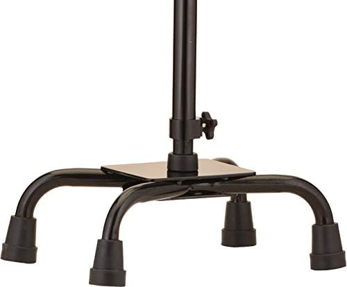 NOVA Medical Quad Cane Large Base with Offset Black