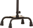 NOVA Medical Quad Cane Large Base with Offset Black