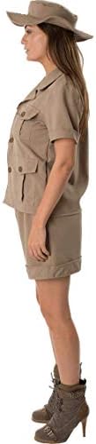 Orion Costumes Women's Khaki Safari Zoo Keeper Animal Explorer Fancy Dress Costume
