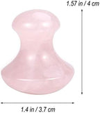 2pcs Natural Mushroom Shape Hot Stones Massage Tool for Face Body Acupoint Pressure Relief