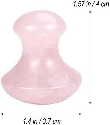 2pcs Natural Mushroom Shape Hot Stones Massage Tool for Face Body Acupoint Pressure Relief