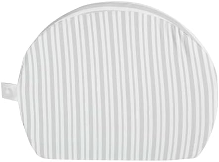 Boppy Wedge Pregnancy Pillow - Compact Support Wedge Maternity Pillow for Back, Knees, Pelvic Floor at Home, Office & Travel with Washable Knit Cover - Gray Modern Stripe