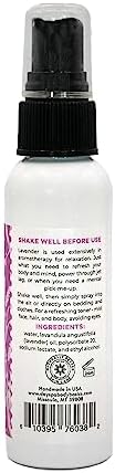 Bed & Body Lavender Aromatherapy Mist Travel Size | Calm, Relax, Unwind | All-Natural Spray for Linens, Bed, & Body Made with Pure Lavender Essential Oil, Made in USA by Nature's Apothecary (2 oz)