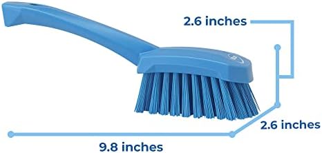 Vikan 41923 Brush,Washing,Stiff,10",PP/PBT,Blue