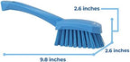 Vikan 41923 Brush,Washing,Stiff,10",PP/PBT,Blue