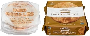 Ines Rosales Cinnamon Sweet Olive Oil Tortas (Pack of 5) (Tortas Aceite con Canela) 6.34 Oz (180 g) pack, Each pack contains six Fine Mediterranean Crisps (Tortas) individually wrapped