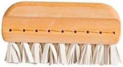 Redecker Natural Lint Brush with Oiled Beechwood, 5-1/4 inches, Easy to Clean Rubber Bristles Effectively Attract and Trap Hair, Made in Germany