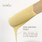 Italwax Classic Line White Chocolate Hard Wax Beads 1.1 lb (500 kg) – Long Setting Stripless Wax with Delicate Vanilla Fragrance for Large Areas & Easy Application – Made in Italy