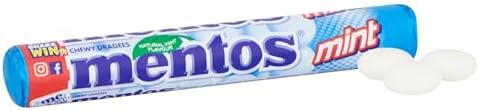 Mentos Mint Chewy Dragees 38 g (Pack of 40)