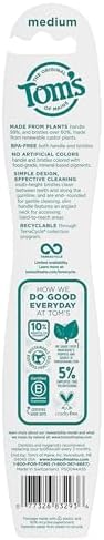 Tom's of Maine Naturally Clean Toothbrush, Medium, 6-Pack