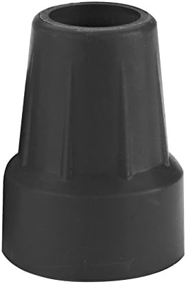 Drive Medical RTL10374BKB Replacement Tips for Crutches and Canes, Black,2 Count (Pack of 1)