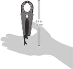 Jokari Multi Bottle Opener for Jars Bottles and Cans 3 in 1 Easy Grip Lid Opener for Weak Hands Twist Caps Pull Tabs Pop Tops and Small Lids Arthritis Aid Manual Kitchen Tool Black