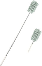 CANDeal 1PCS Microfiber Duster for Cleaning, Washable Extendable Cobweb Dusters with Telescoping Extension Pole, Bendable Head for Car, Window, Furniture, Office