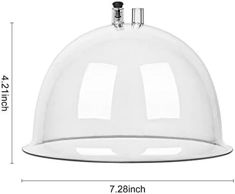 Titoe 180mL Vacuum Therapy Cups Extra-Large Vacuum Cupping Machine Accessories XXL Vacuum Therapy Back Massage Body Shape Guasha Cups Sets with Y-Hose(180mL