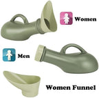Unisex Portable Urine Bottle Urinal for Men and Women with a Lid and Funnel Mobile Toilet Plastic Pee for Camping Outdoor Car Travel 1000ML