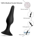 Butt Plug Anal Plug Sex Toys, HISIONLEE 5PCS Sex Anal Toys Silicone Anal Butt Plugs Training Kit with Enema Adult Sex Toys & Games for Women Male and Beginners (Black)