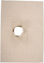 Massage Table Cover Protector, with Face Hole 70 X 100cmCotton Massage Table Cover Bed Topper Beauty Salon Bed Sheet (Khaki)