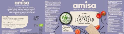 Amisa Organic Gluten Free Crispbread - Buckwheat (150g) - Pack of 6