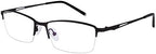 Photochromic Gray Mens Womens Reading Glasses +3.25 Black Half Rim Readers Spectacles