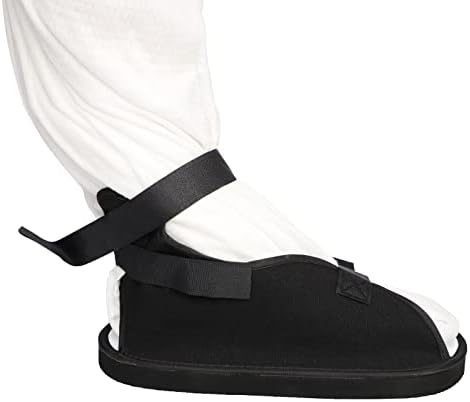 1 Pack Post up Recovery Shoe for Left or Right Foot, Adjustable Medical Walking Boot Open Toe Plaster Cast Shoe for Post Surgery, Operation Foot Support, Broken Foot Toe, Stress Fractures, Bunions, Injured or Hammer Toe Fixed Gypsum Shoe Women Men
