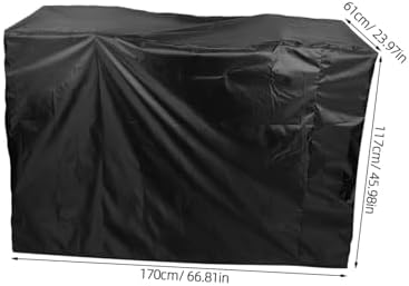Folding Mobility Scooter Cover Electric Scooter Protective Shelter Oxford Fabric Easy to Install Black