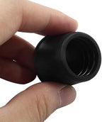 16Pcs 7/8 Inch (22mm) Chair Leg Tips Caps, Round Rubber Non-Slip Folding Chair Leg End Caps Black Furniture Table Feet Caps Floor Protector Cover for Hardwood Floors