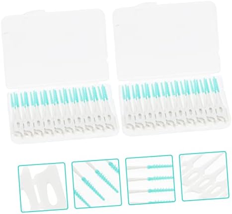 Didiseaon 240pcs Interdental Brush for Oral Care Elastic Massaging Gum Cleaners Tooth Cleaning Tool for Plaque Removal for Daily Use Box