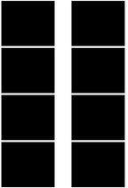 2.5x3" (8 Per Sheet) - Green Plaid Birthday - D24585 - 2D Edible Cake Cupcake Party Topper