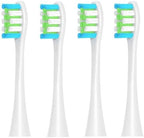 4 pcs/Set Replacement Brush Heads Compatible with Oclean X/X PRO/ Z1/ F1/ One/Air 2/ SE Sonic Electric Toothbrush Dupont Bristle Nozzles(Gray)