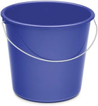 IGEPA Plastic Bucket Round 10 L Blue with Metal Handle and Scale
