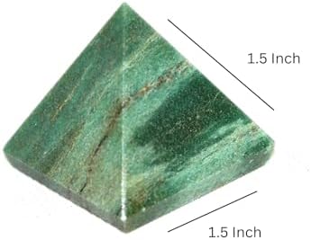 Jet Mica Gemstone Pyramid | Natural Energy Decor Crystal | Approx 1.25–1.75 Inch | Home, Office & Meditation Display