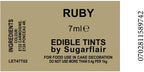 Sugarflair Ruby Edible Blossom Tints Food Colour Colouring Dust Powder
