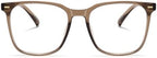 Oversized Square Blue Light Blocking Glasses for Women Men, Anti-Fatigue Computer Monitor Glasses Reduce Eye Strain