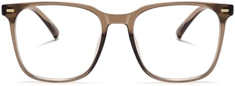 Oversized Square Blue Light Blocking Glasses for Women Men, Anti-Fatigue Computer Monitor Glasses Reduce Eye Strain