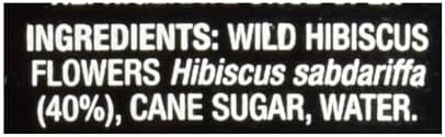 Wild Hibiscus Flowers in Syrup | 50 Edible Flowers Per Jar | Perfect as a Champagne Garnish | 100% Natural, Kosher, Pareve | Use Syrup and Flowers for Desserts and Cocktails, 2.5 lbs