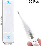 Healifty Disposable Thermometer Covers Sleeves: 100pcs Universal Probe Sleeves for Digital Thermometers Use Pe Material for Home Clinic