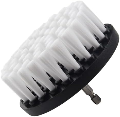 Electric Drill Brush Attachment, 4-Inch Soft Bristle Cleaning Tool for Carpet, Tile, Leather Upholstery, Compatible with All Cordless Drills and Drivers
