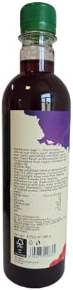 DROP Pure Organic Sour Cherry Flavor Bio Syrup-16.9oz (500ml), Natural 30% Concentrate Fruit Syrups,Great For Cocktails,Bevarages,Coffee,Shaved Ice and Ice-Cream,Gluten-Free, NON-GMO Snow Cone Syrup