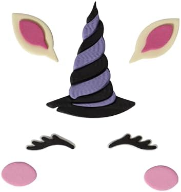 PME Halloween Edible Cake Decorations - Witch-Unicorn (Set of 7)