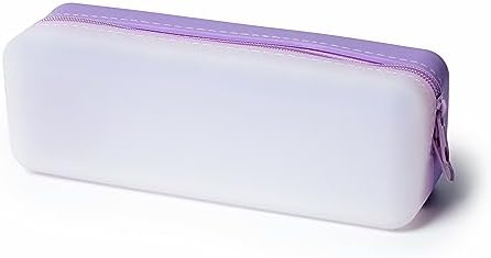 Disposable Daily Contact-Lens Case Organizer, Travel-Friendly, Premium Quality, Water-Resistant Silicone Case with Clearly Labeled R & L, Storage up to 30 lenses (Purple)