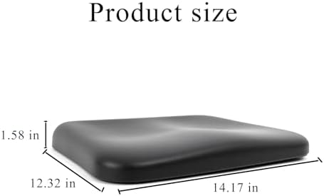 YZRYXHWL Rollator Seat Cushion, 14.1 "x12.2 Replacement, Ergonomic Seat is More Comfortable (1Ea Black) (PU Cushion)