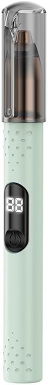 Nose Hair Trimmer, Portable Electric Nose Hair Trimmer for Men and Women, No Hair Hurt, No Pain, Stylish and Simple, USB Rechargeable, Eyebrow and Ear Hair Trimming (Green)