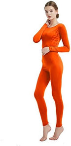 Full Bodysuit Womens Long Sleeve One Piece Jumpsuit Spandex Zentai Unitard