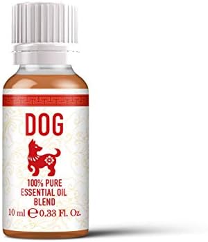 Mystix London | Dog - Chinese Zodiac Essential Oil Blend 10ml - for Diffusers, Aromatherapy & Massage Blends | Perfect as a Gift | Vegan, GMO Free